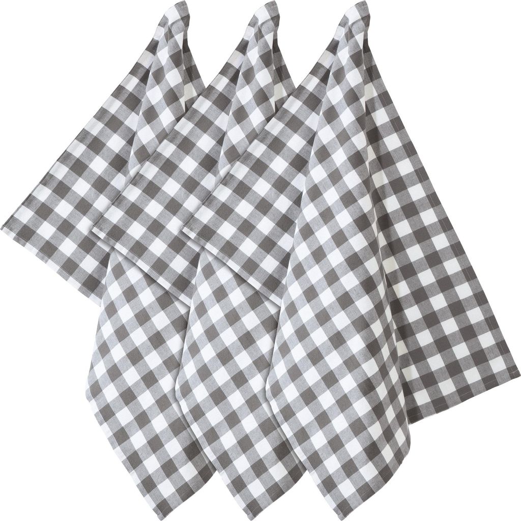 REDBEST Geschirrtuch Nashville" 3er-Pack grau 50x70 cm"