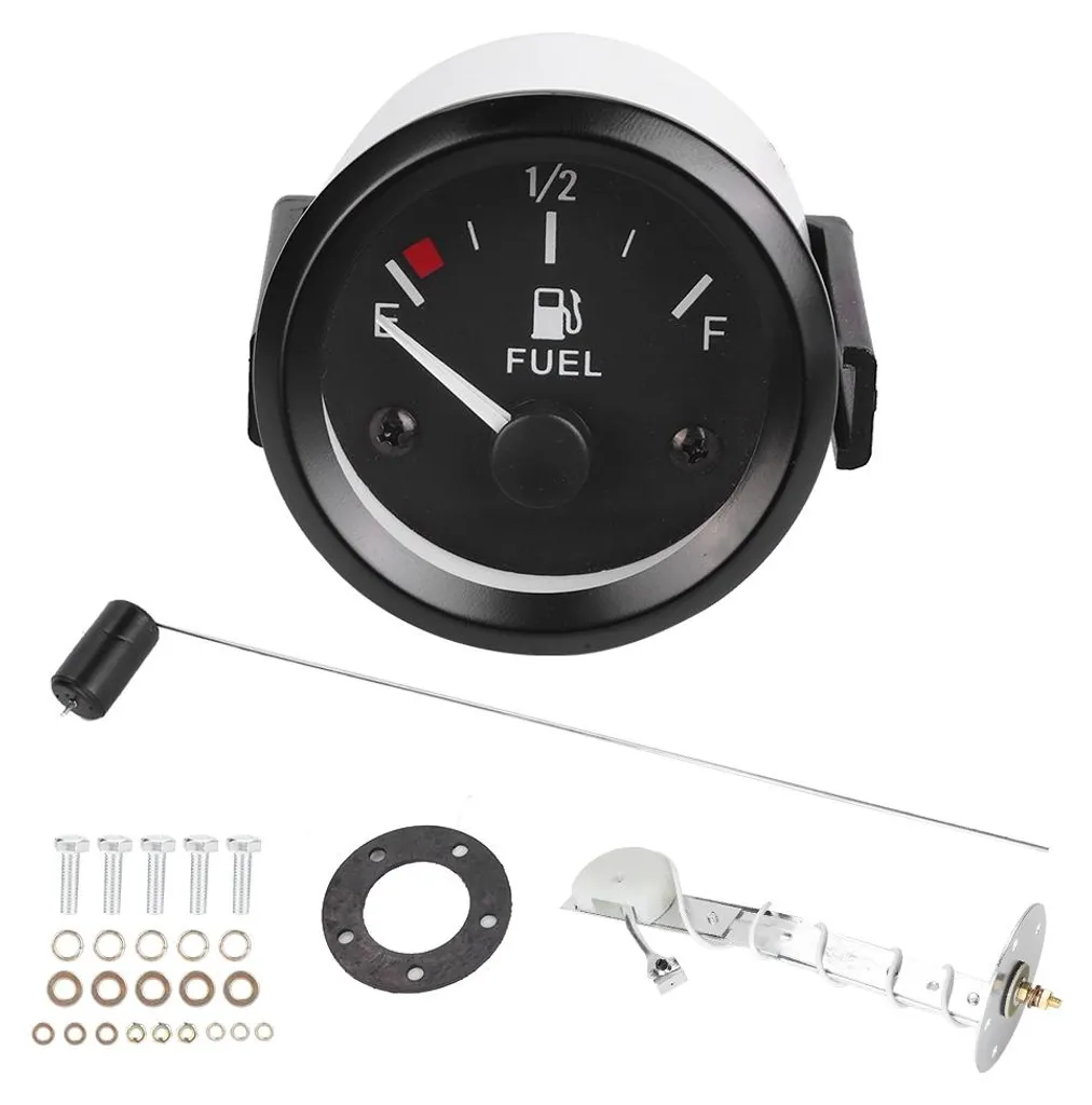 Jauge de niveau de carburant 52mm avec capteur et indicateur aiguille E-F