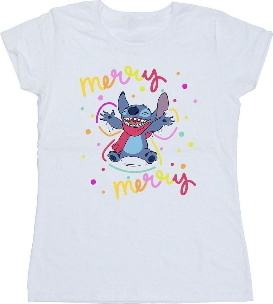 Disney - "Merry Rainbow" T-Shirt für Damen BI26086 (XL) (Weiß)