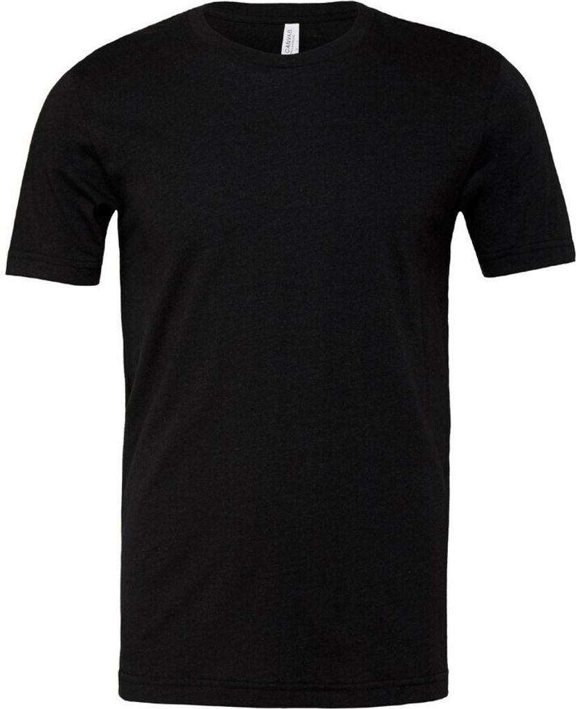 Canvas Uni Jersey T-Shirt, Kurzarm BC163 (Medium) (Schwarz meliert)