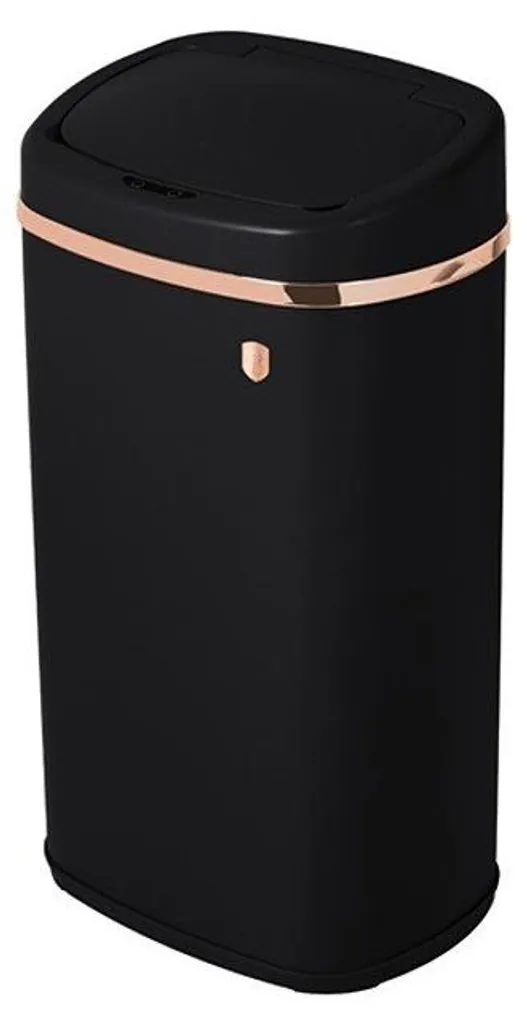 Poubelle Capteur Infrarouge 58L Berlingerhaus BH-8542 Inox Noir Rose