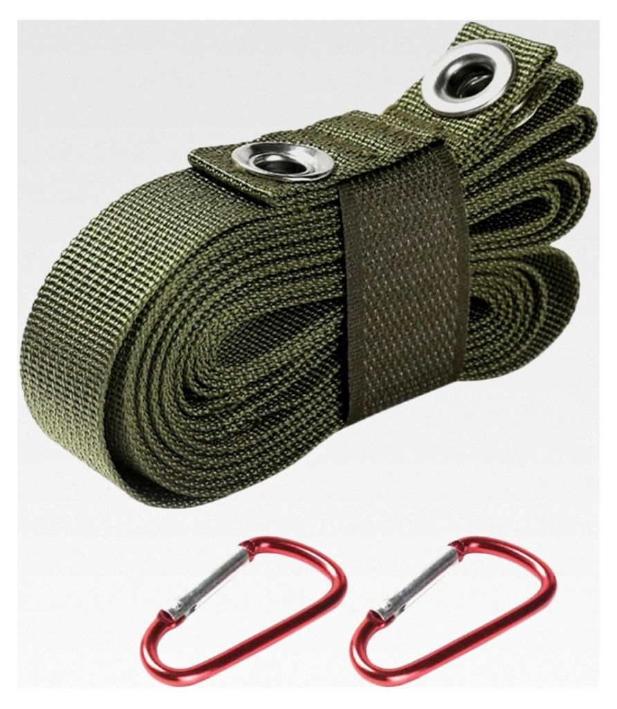 Camping Aufhängeseil aus strapazierfähigem Material für Zelte und Wäsche, multifunktionaler Outdoor Aufhängegurt für Kleidung und Geschirr, l...