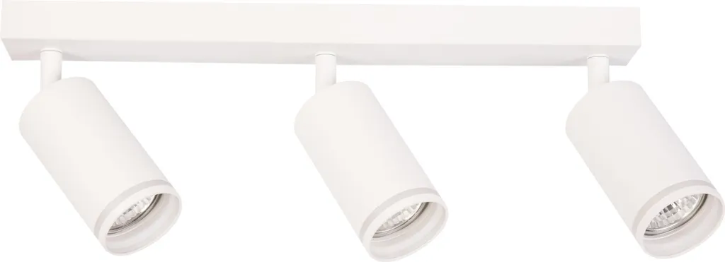 Applique murale 3 spots GU10 PARIS blanche en aluminium IP20 Polux