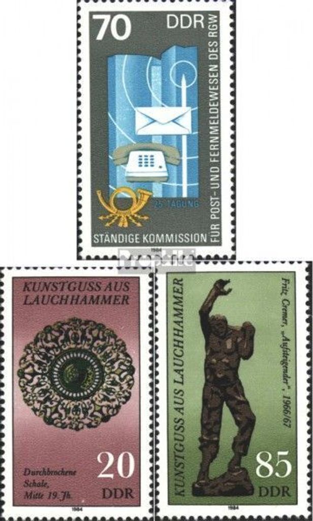 Briefmarken DDR 1984 Mi 2873,2874-2875 (kompl.Ausg.) postfrisch Tagung der RGW