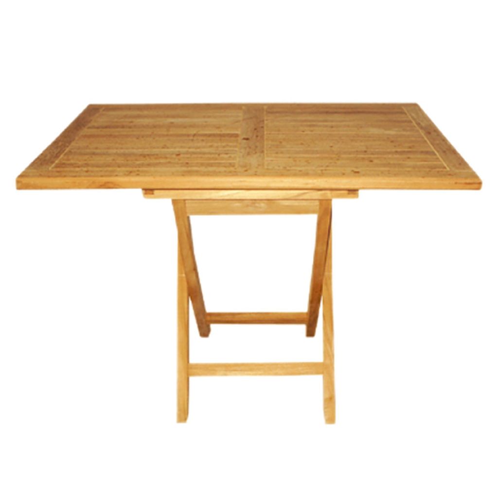 Gartentisch Klapptisch Paris in premium Teak 90 x 70 cm Produktbild 