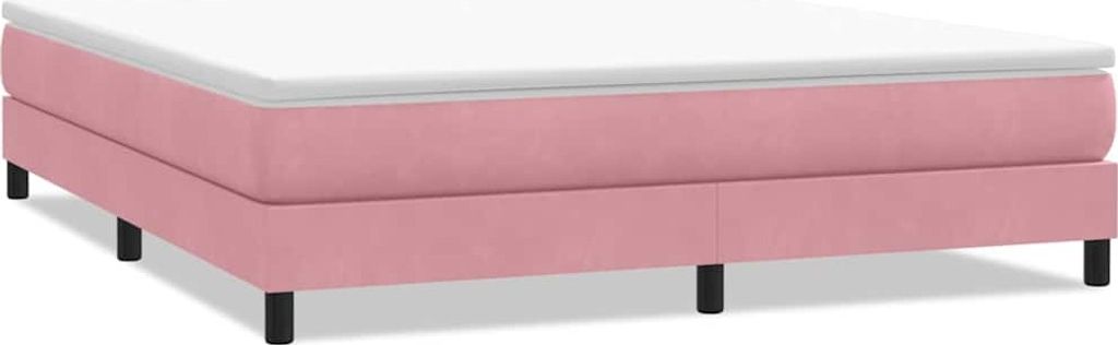 Boxspringbett ohne Matratze Rosa 180x220 cm Samt