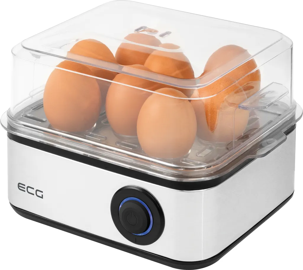 Cuociuova Elettrico ECG UV 5080 500W - 8 Uova - Acciaio Inossidabile