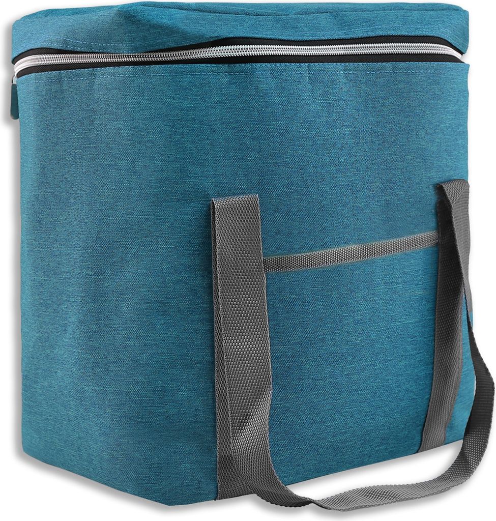 Kühltasche mit Schultergut Thermotasche 29 x 20 x 34 cm blau Picknicktasche - Gefriertasche - Faltbare Kühltasche - Isoliertasche