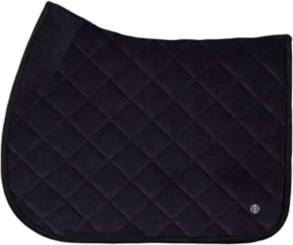 Tapis de selle Ps Of Sweden Corduroy Bleu : Confort anatomique de saut