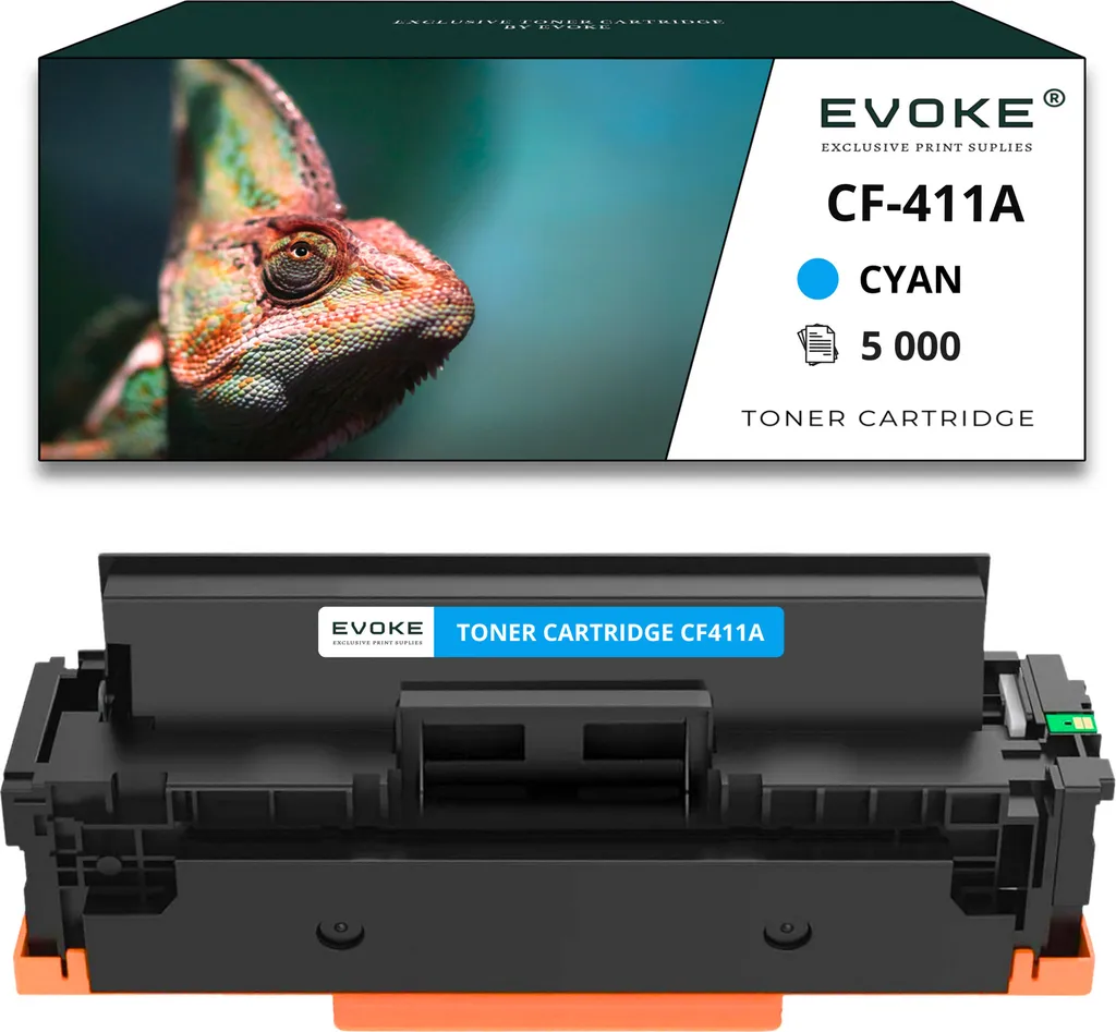 Toner Ciano CF411X CRG046H compatibile HP e Canon | Chip Smart v2.0