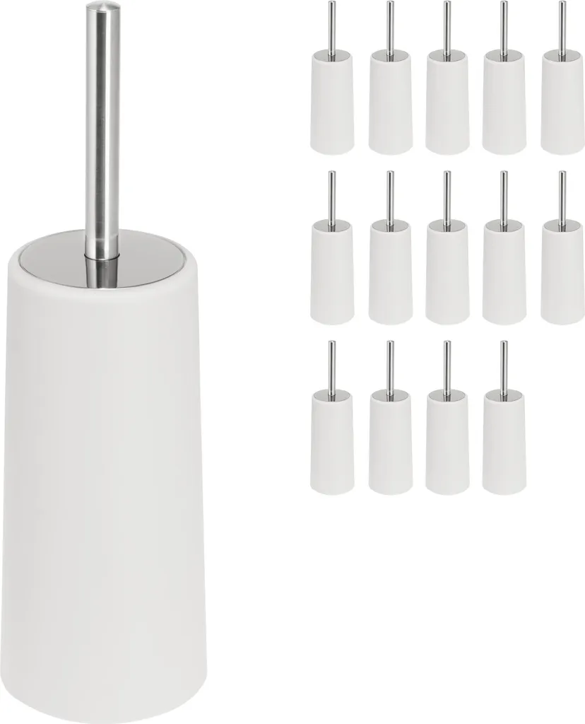 bremermann scopino in plastica set da 15, bianco