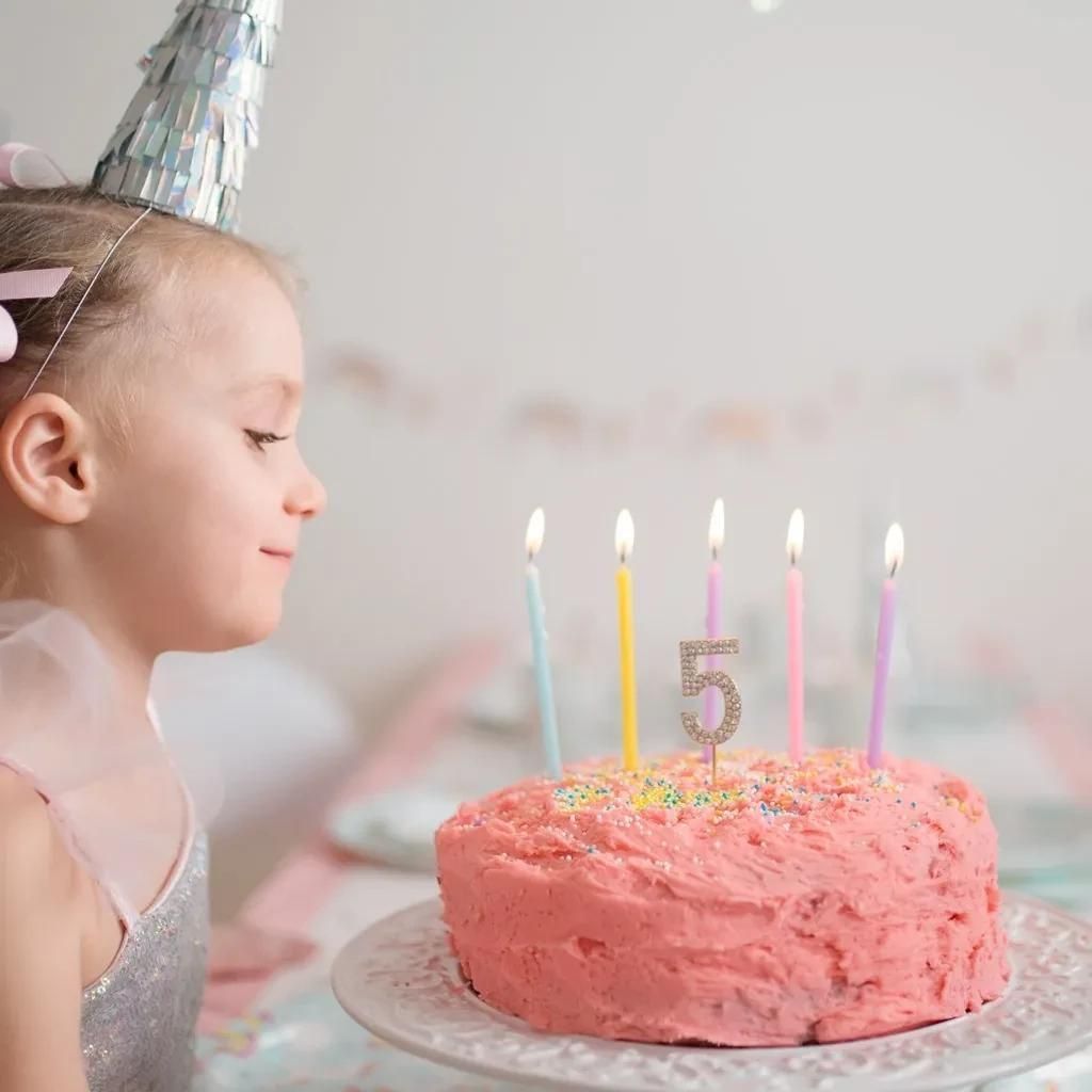 Kuchenkerzen Regenbogen - Partykerzen, Dekokerzen