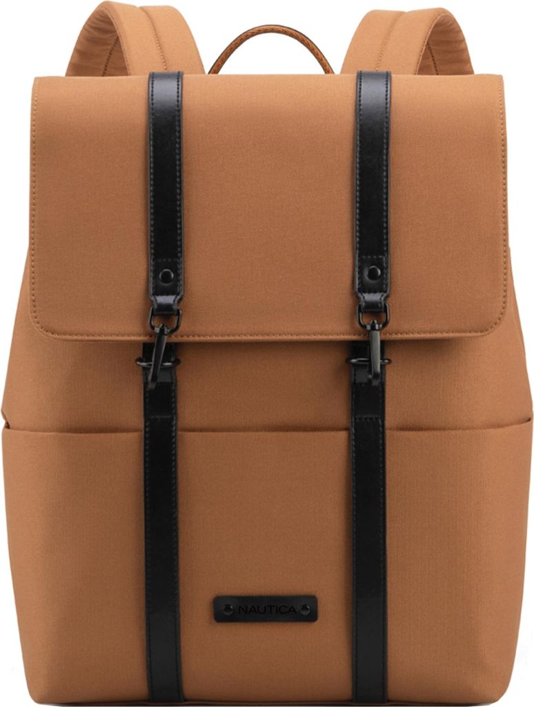 Nautica Tagesrucksack 10L klein Damen Herren 36x28x13 cm City Rucksack leicht für Freizeit Uni Reisen erhältlich in 4 Farben, Farbe:Braun
