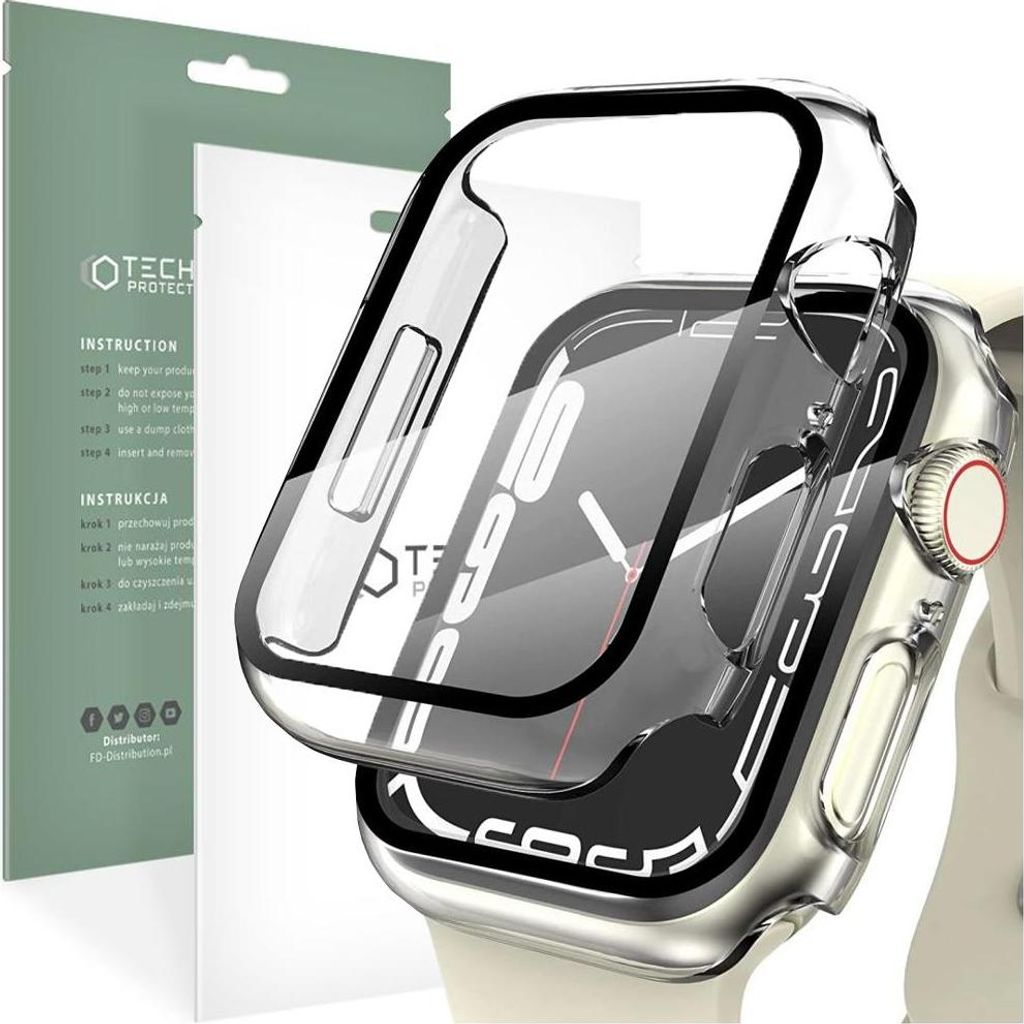 Tech-Protect Defense360 Apple Watch 7 / 8 / 9 (41 Mm) Clair Image du produit 