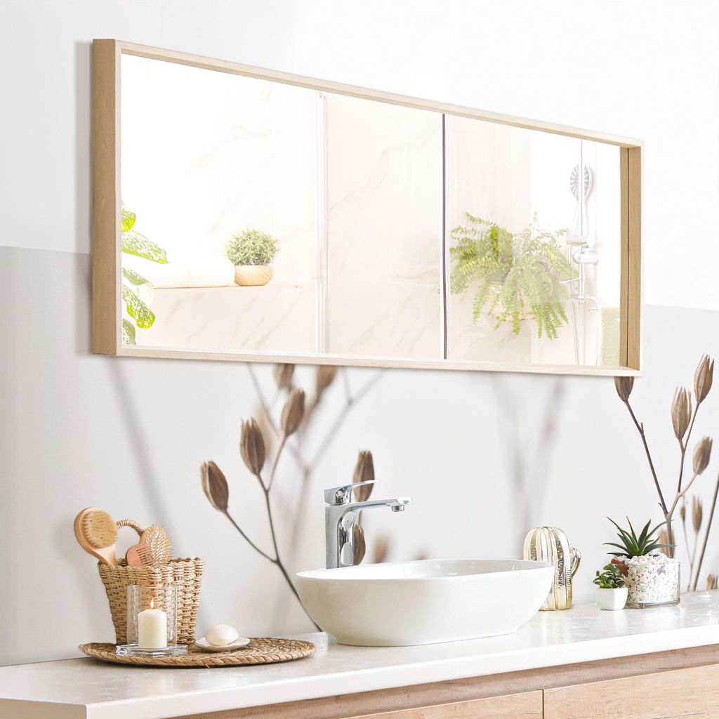 Wandverkleidung Bad mit Motiv selbstklebend - 0.61 mm Wandpaneel matt wasserfest Gräser beige Motiv Badrückwand fugenlos 350x100 cm