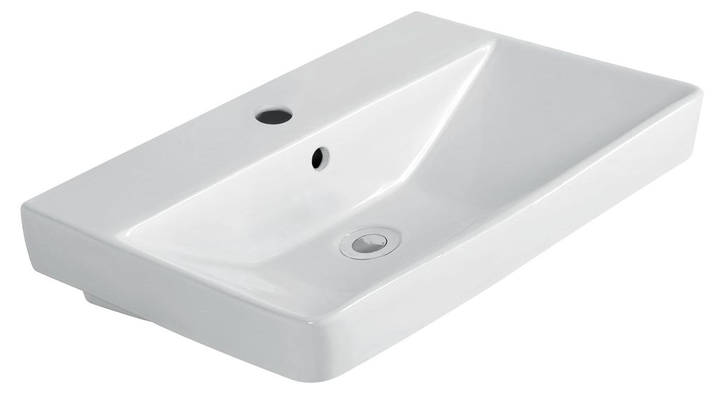 sanicomfort Waschbecken OPIA, eckig, 55 cm, Waschtisch aus Produktbild 