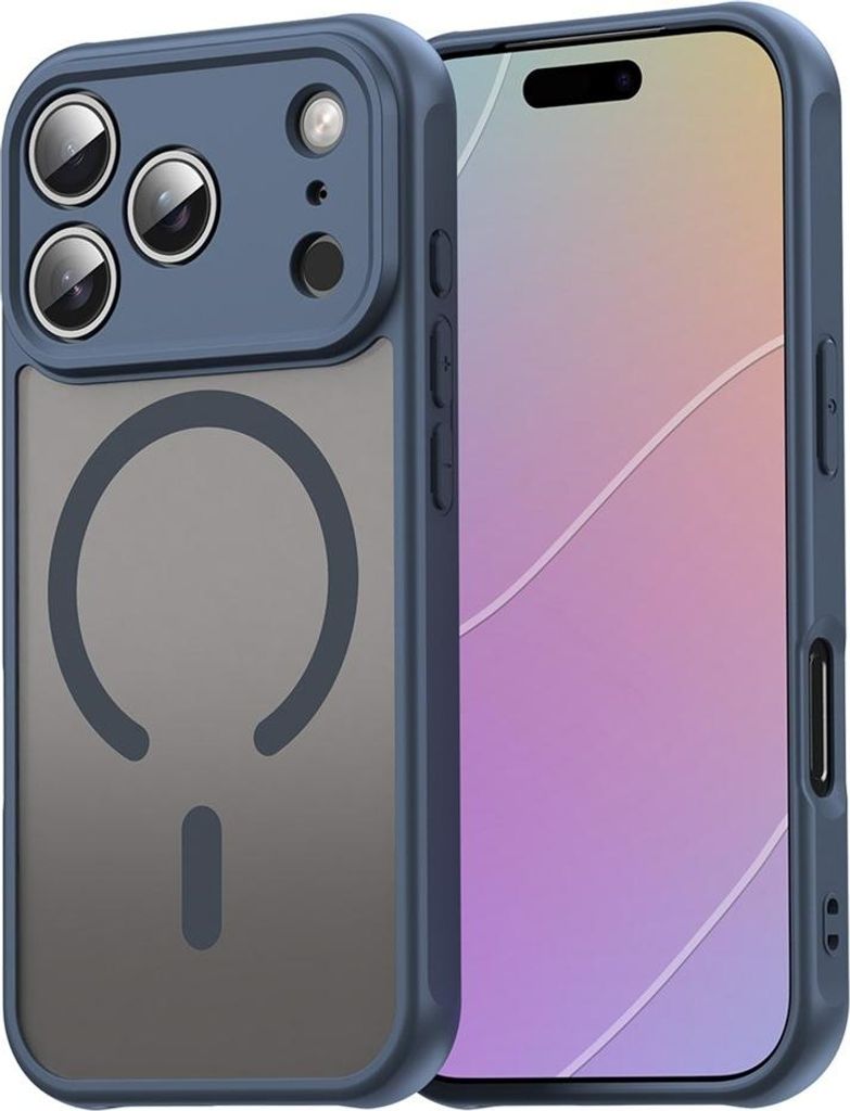 iPhone 17 Pro Hülle - Coverup Mattes transparentes Back Cover mit Kameraschutz - MagSafe Compatible - Blau