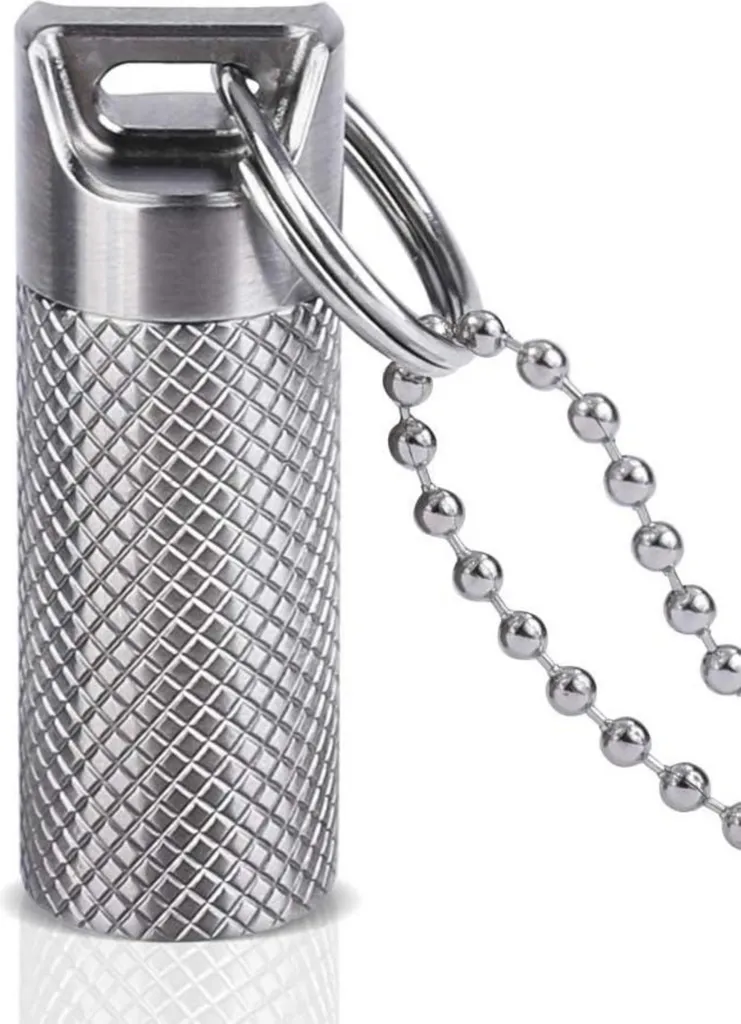 Ne Perdez Plus Vos Médicaments : Mini Pilulier Titane Étanche 12mm