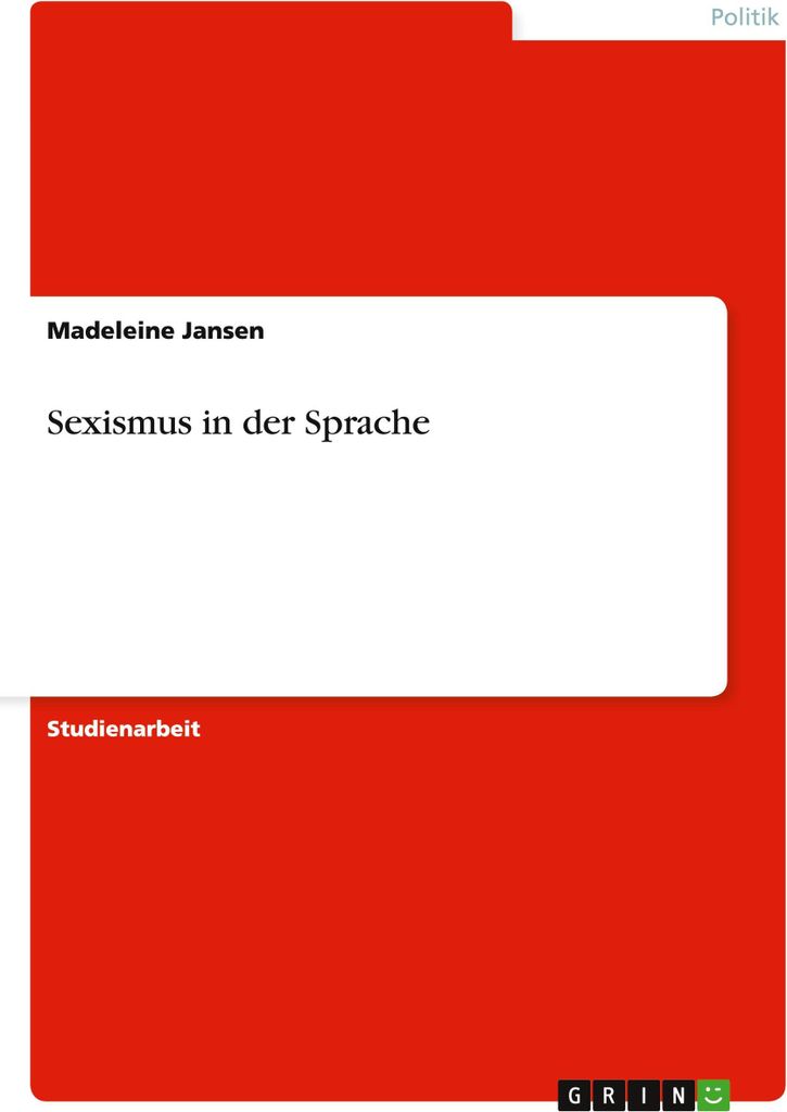 Sexismus in der Sprache
