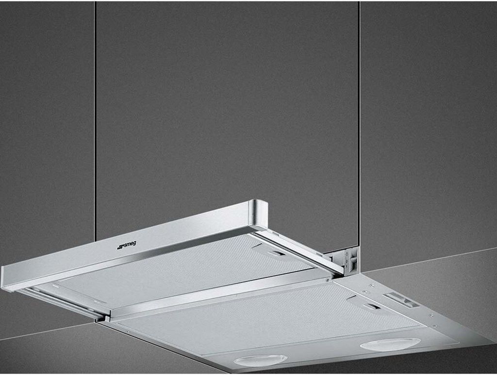 Smeg KSET61E2 Dunstabzugshaube 315 m³/h Halb eingebaut (Pullout) Silber D