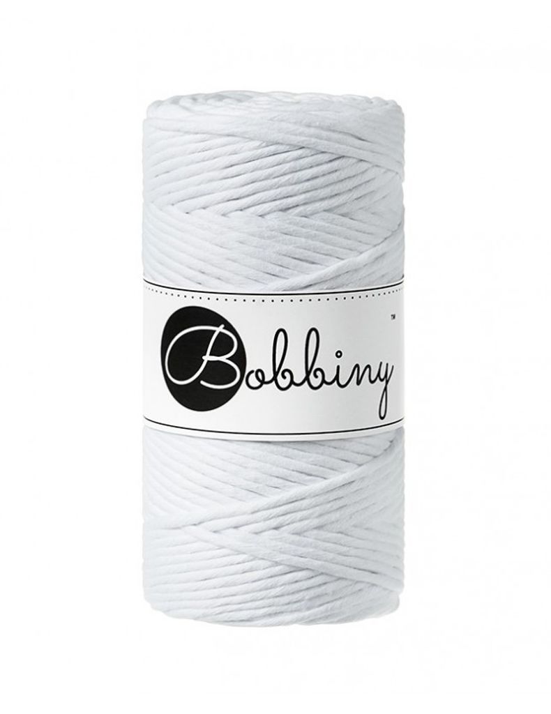 Bobbiny Macrame Cord 3 mm 100 m White Schnur