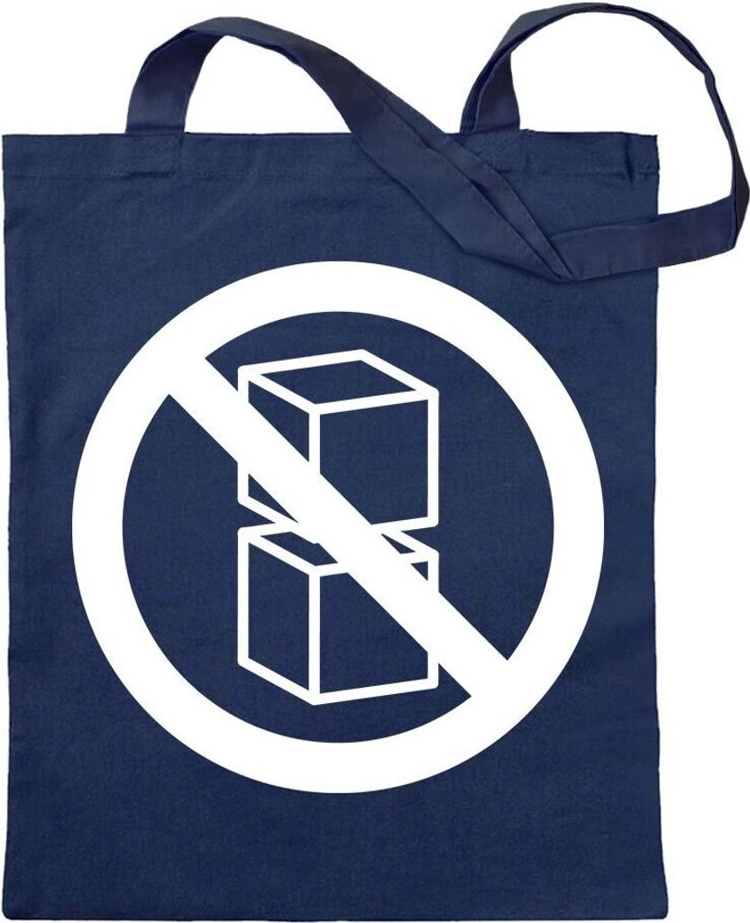 Kiwistar - Baumwolltasche - dunkelblau - Nicht stapeln - Pakete - Tragetasche Stoffbeutel Umhängetasche Langer Henkel