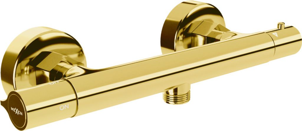 Mexen Slim Thermostat-Duschmischer, Gold - 77105-50