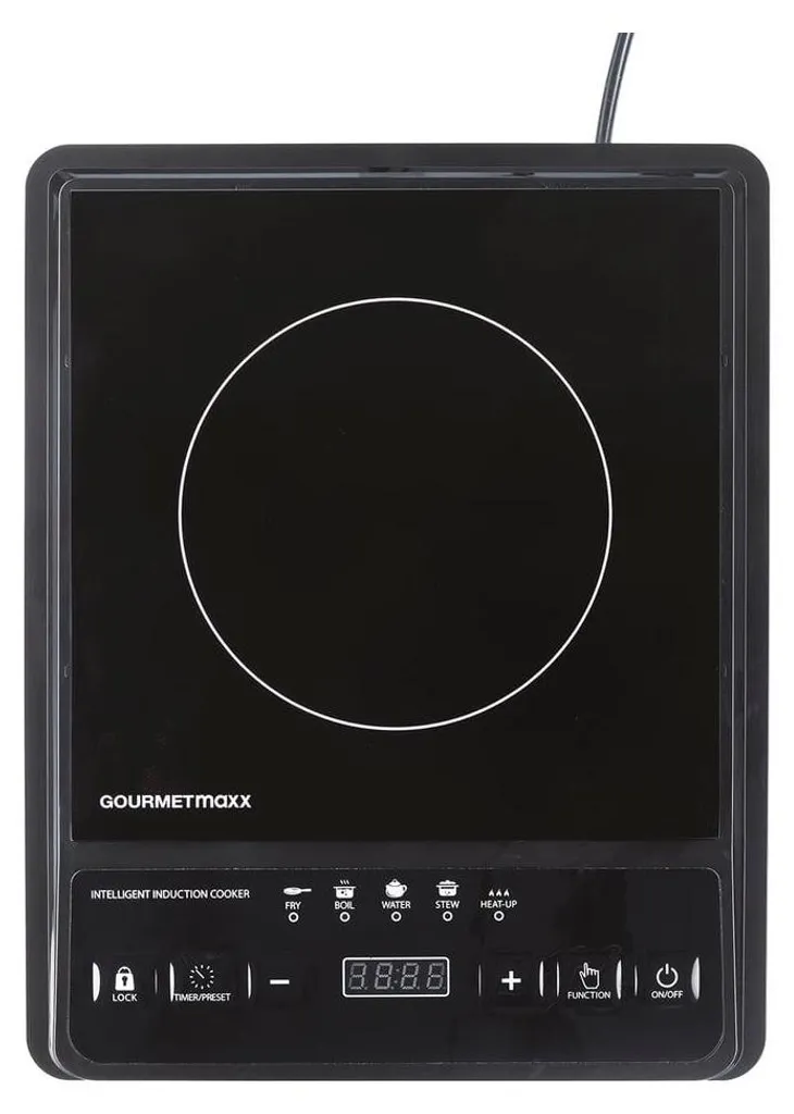 Réchaud induction portable GOURMETmaxx avec surface tactile vitrocéramique - 4