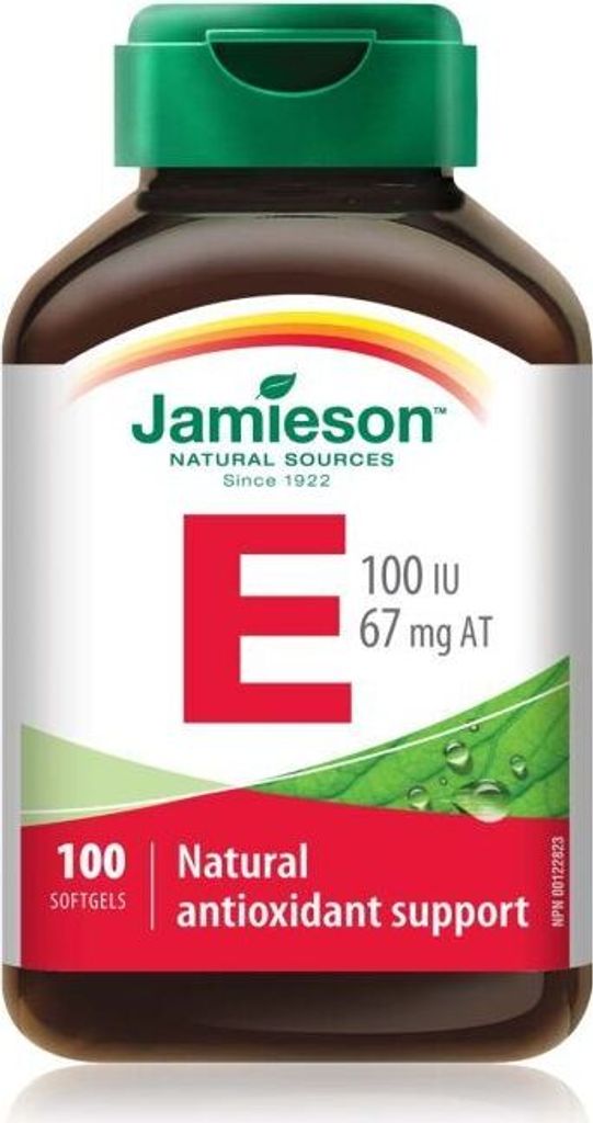 Jamieson™ Vitamin E 100 IU / 67 mg - 100 Capsules Image du produit 