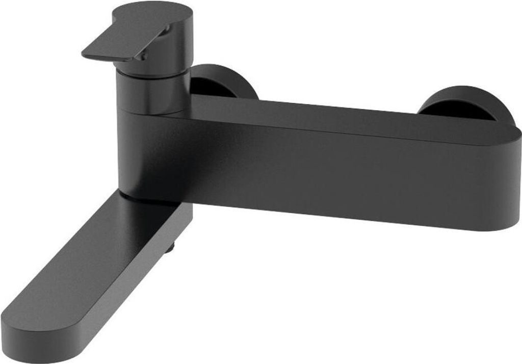 PAX Wannenarmatur, schwenkbarer Einlauf, schwarz matt