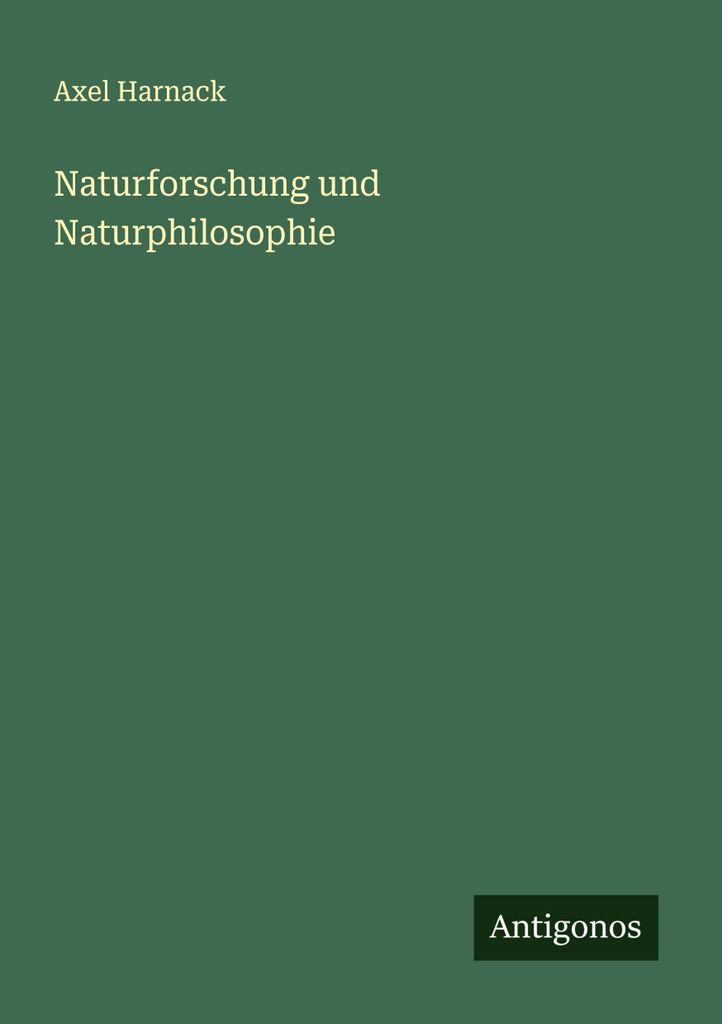 Naturforschung und Naturphilosophie