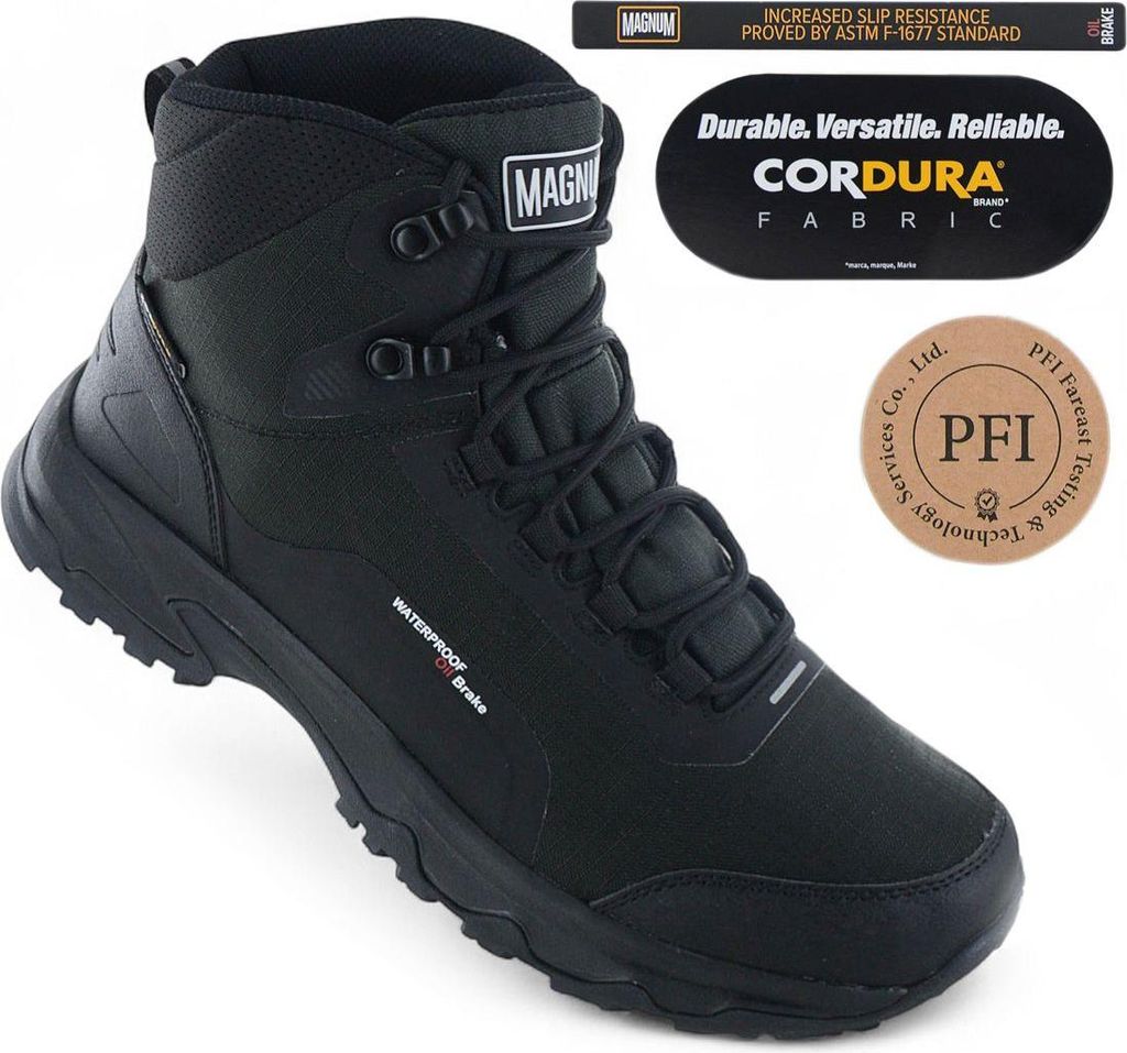 MAGNUM Dodson Mid WP Waterproof - Herren Stiefel Taktische Schuhe Schwarz M000177758 , EU 45 UK 11