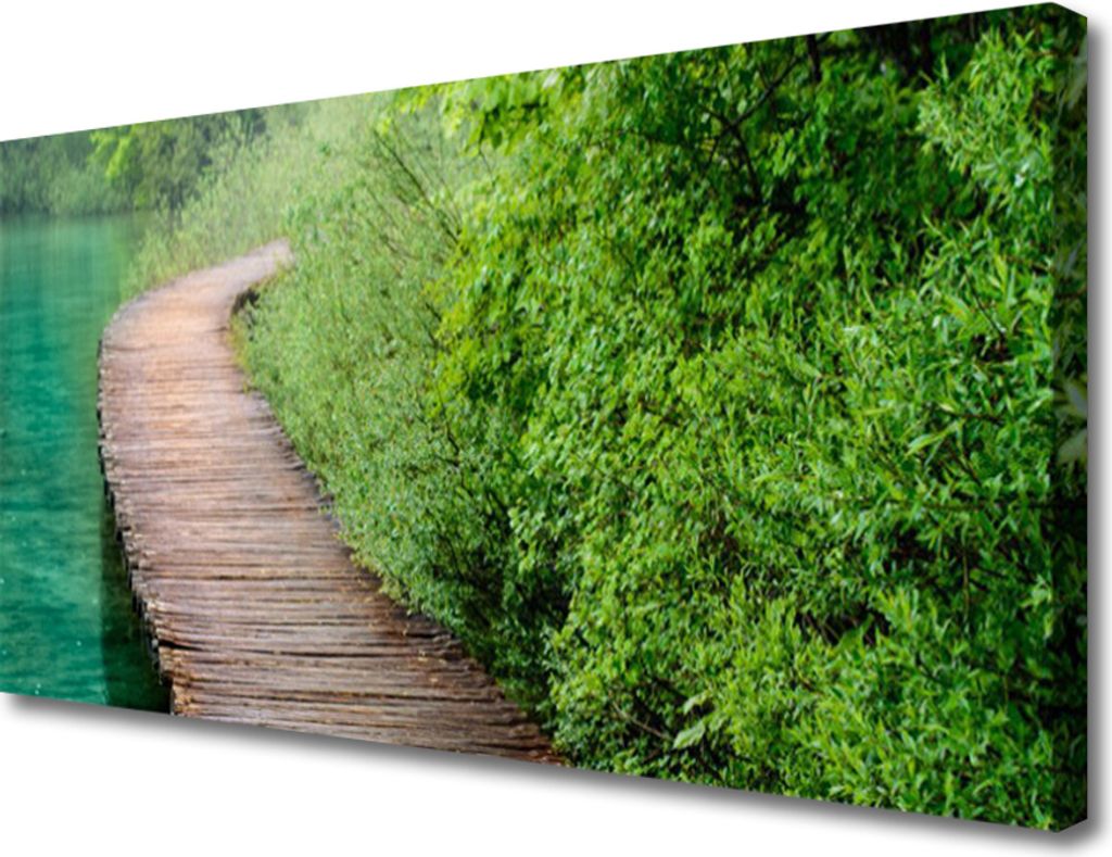 Tulup Leinwand-Bilder 100x50 Wandbild Canvas Kunstdruck Brücke Architektur