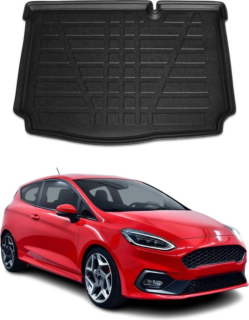 Kofferraumwanne Laderaumwanne für Ford Fiesta 2018-2024 5tür Schrägheck Gummi