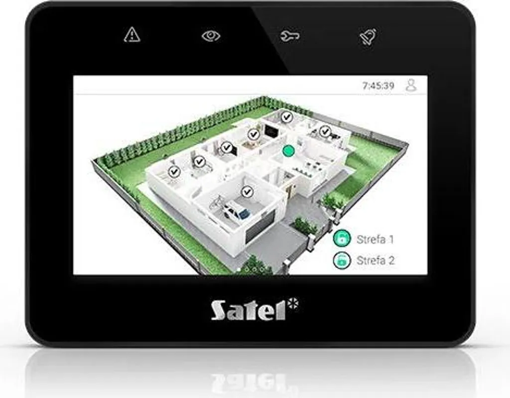 Clavier Tactile INT-TSG2R-B Satel : Sécurité Intuitive sans Code Perdu