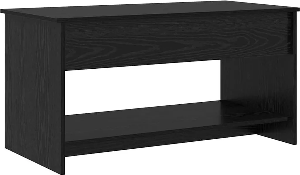 Tavolino Basso vidaXL Rovere Nero 80x50,5x41,5 cm - Facile Montaggio