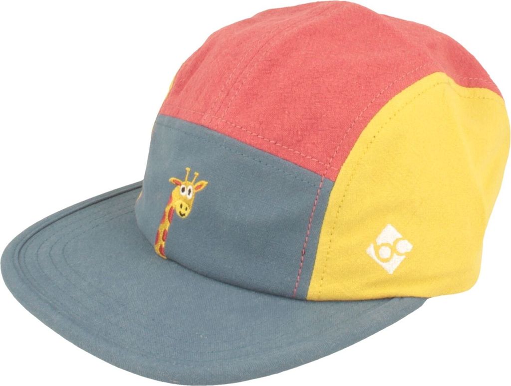 Bavarian Caps bunte Kinder Baseball-Cap mit Giraffen-Stick in blau