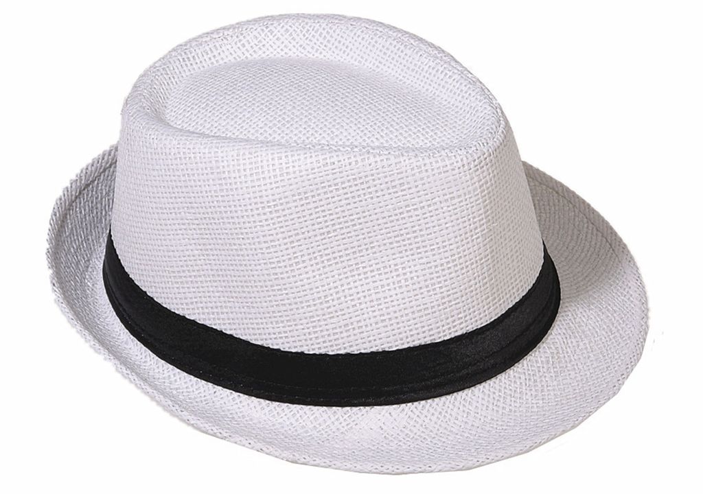 Panama Hut Fedora Strohhut Weiss 58 Produktbild 