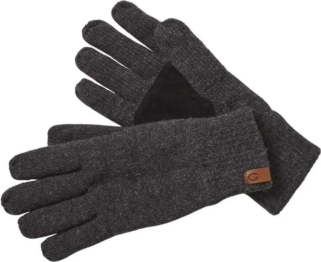 Guanti Kinetic Logo S-M Grigio - Guanti per Pesca e Sport Invernali