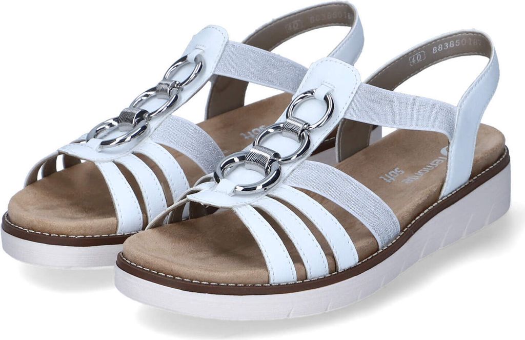 Remonte remonte sandale Sandalette weiß in Gr. 45