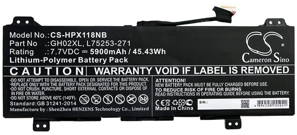Batterie 5900 mAh Haute Performance avec Cellules Lithium Longue Durée