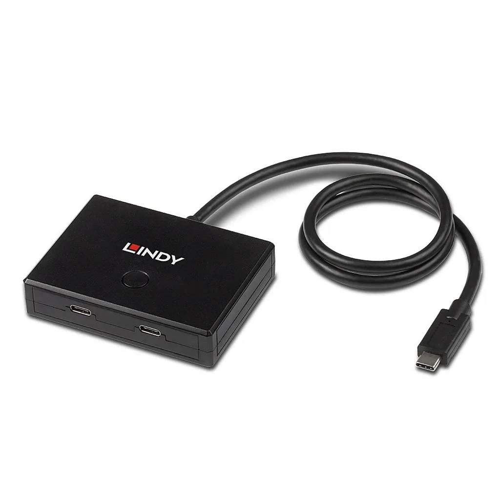 Lindy 43329 Switch USB 3.2 Gen 1 Type C bidirectionnel à 2 ports