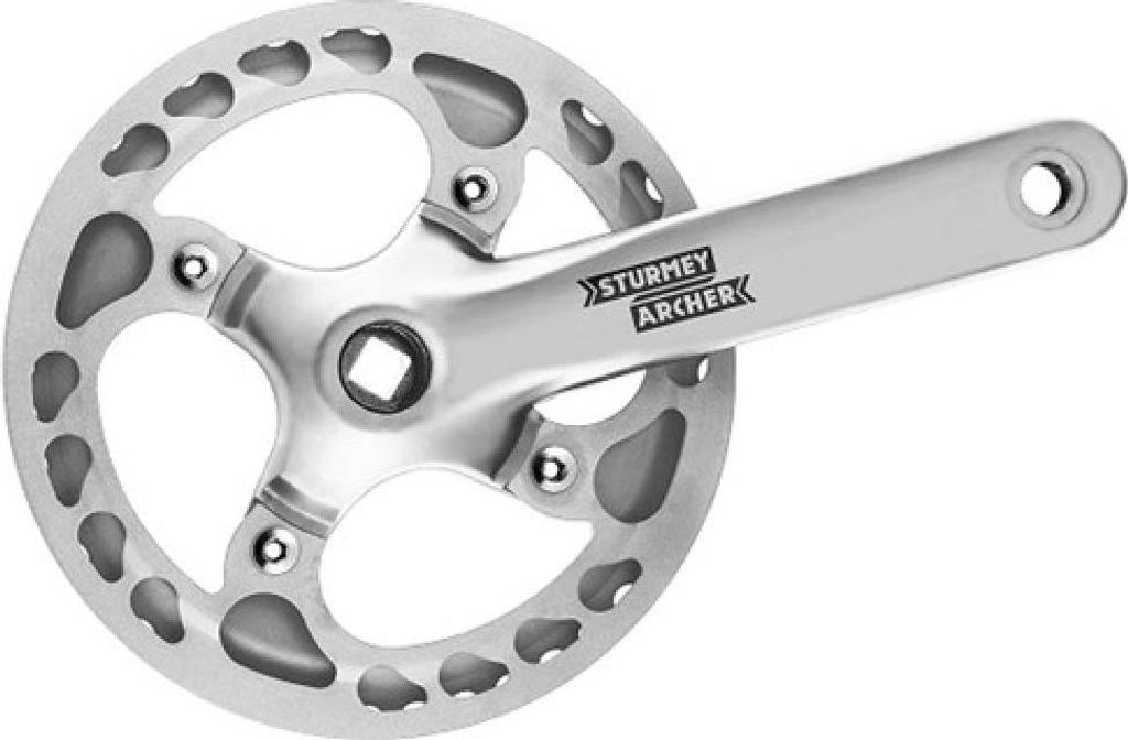 Manivelles Sturmey-Archer FCS722 1x 42z 170mm silver double Image du produit 