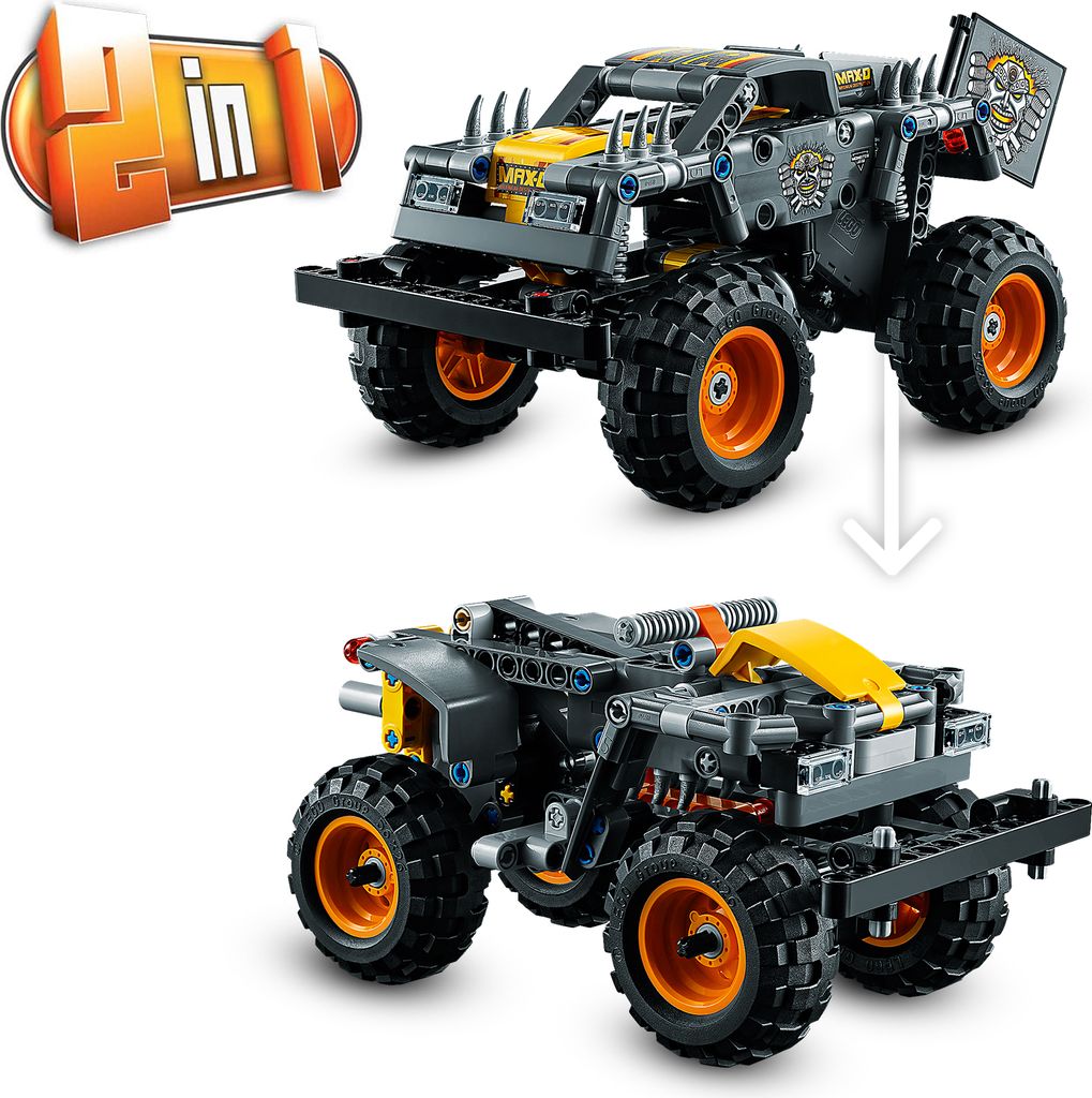 LEGO 42119 Technic Monster Jam Max-D Truck und Quad, 2-in-1 Produktbild 5
