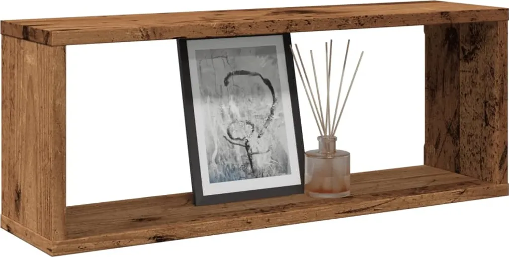 Guida Arredo: 6 Mensole Cubo Legno Recuperato 60x15x23 Cloris
