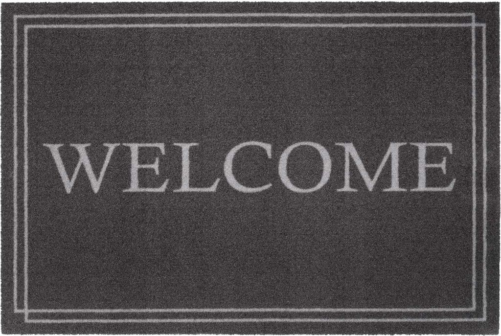 Fußmatte - Grau - 75 x 50 cm - Welcome