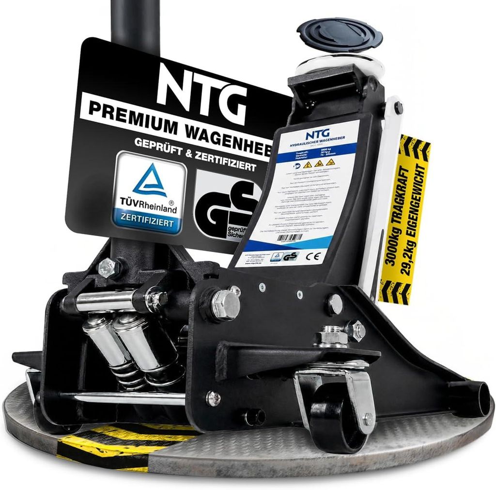 NTG HYDRAULISCHER WAGENHEBER 3T PRO – Flacher Wagenheber Produktbild 