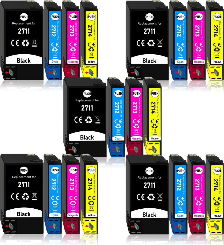 20er Pack Druckerpatronen 27 27XL kompatibel mit Epson WF-3640