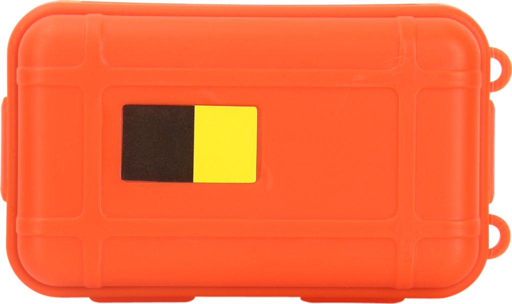 Wasserdichte Outdoor-Aufbewahrungsbox, stoßfest, für Camping Angeln Survival, (klein, orange)