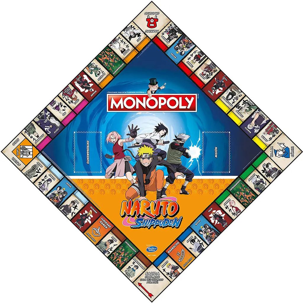 Španielska hra Naruto Shippuden Monopoly Obrázok produktu 3